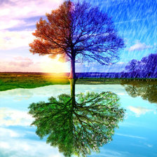 Схема вышивки «Времена года»