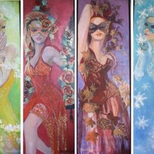 Схема вышивки «времена года»