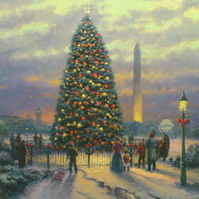 Схема вышивки «рождественская ель»