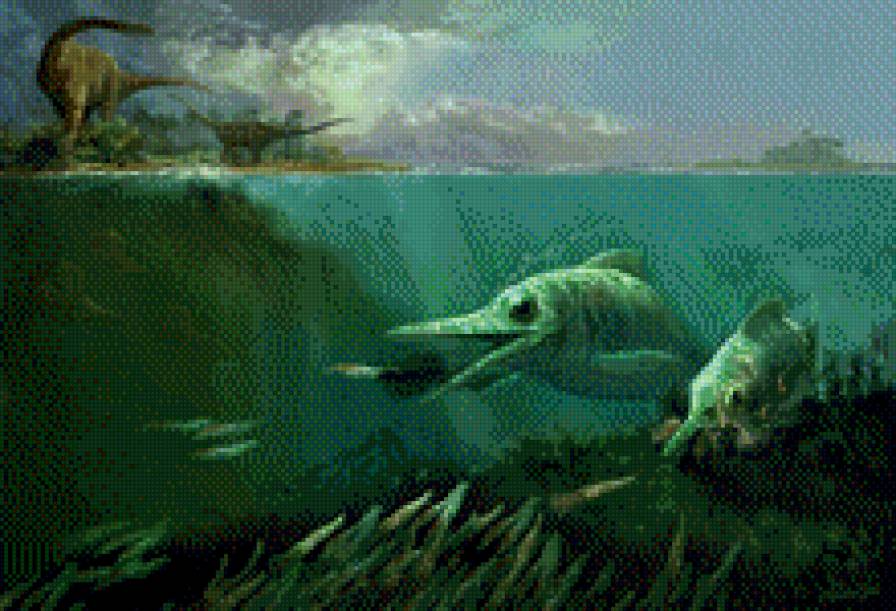 Динозавры и ихтиозавры - предпросмотр