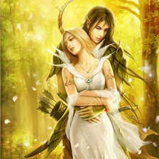 Схема вышивки «Тауриэль и Лаирендил»