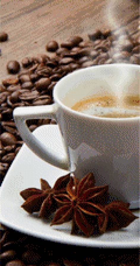 1Кофе. Часть 1 - кухня, кофе, зерна, чашка, триптих - предпросмотр