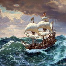 Схема вышивки «по морям»