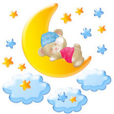 Схема вышивки «спящий мишка»