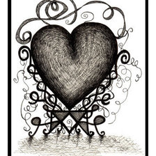 Схема вышивки «сердечко»