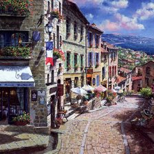 Схема вышивки «морской городок во франции»