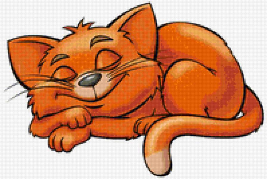 спящий кот - кот, сладкий сон - предпросмотр
