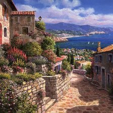 Схема вышивки «дорога к морю»