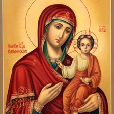 Схема вышивки «божья матерь»