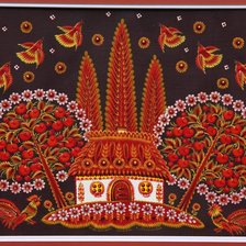 Схема вышивки «домик»