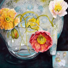 тюльпаны в вазе