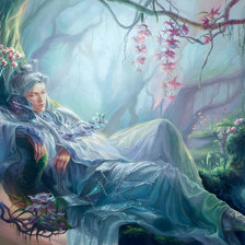 Схема вышивки «усталая фея»