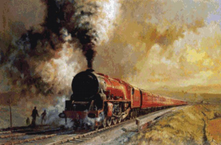 паравоз - транспорт, паравоз - предпросмотр