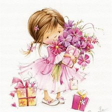 Схема вышивки «С праздником»