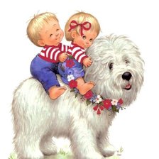 Схема вышивки «дети»