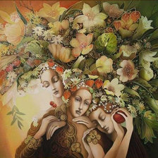 Схема вышивки «Богини Судьбы (Надежда Соколова)»