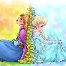 Схема вышивки «сказочные героини»