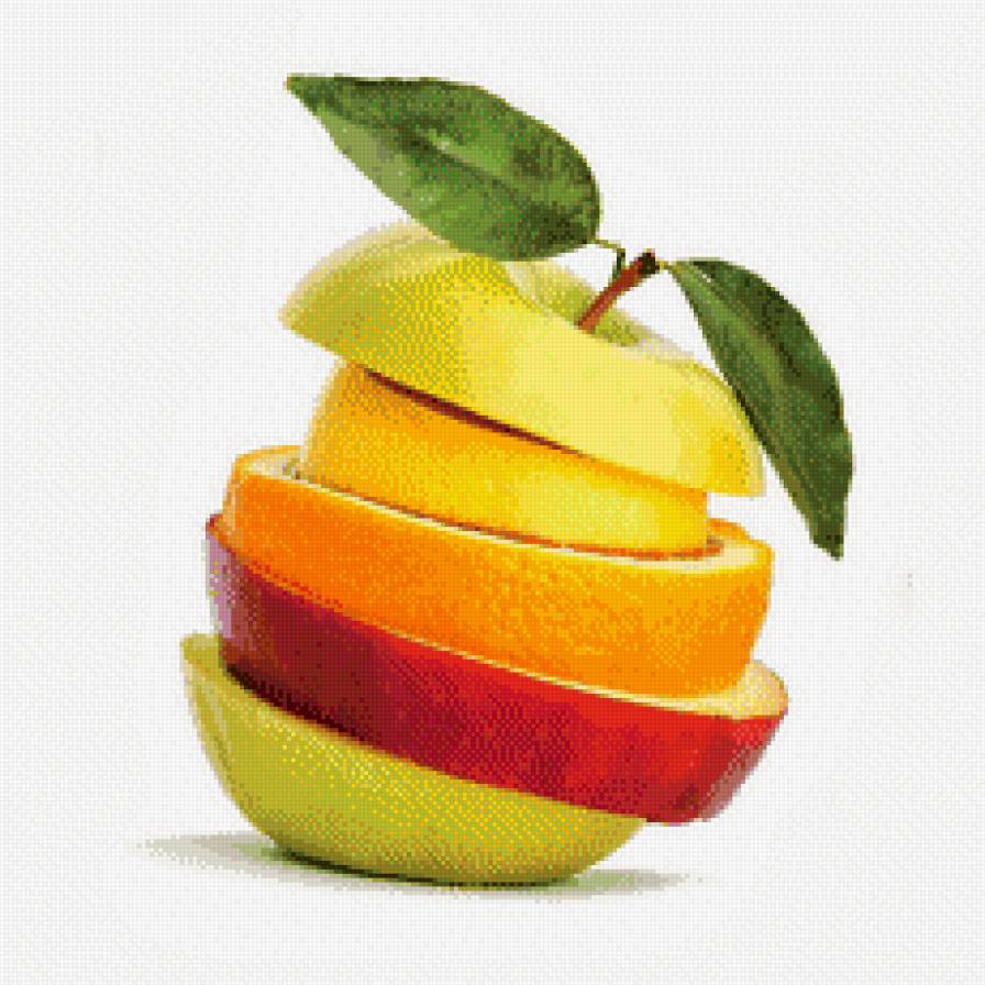 яблоко - яблоко, кухня, кусочки, фрукты - предпросмотр