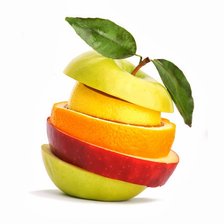 Схема вышивки «яблоко»