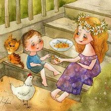 Схема вышивки «дети»