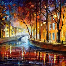 вечер в городе