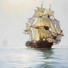 Схема вышивки «парусник»