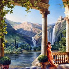 Схема вышивки «Ожидание»