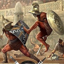 Схема вышивки «гладиаторы»