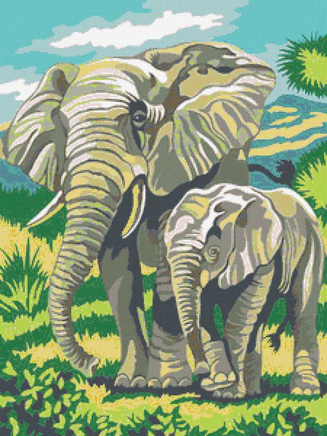 Слоны - предпросмотр