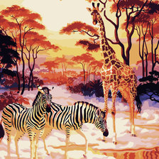 Схема вышивки «африка»