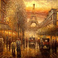 Схема вышивки «париж»