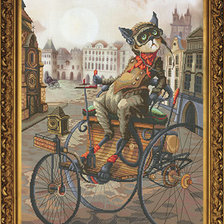 Схема вышивки «кот»