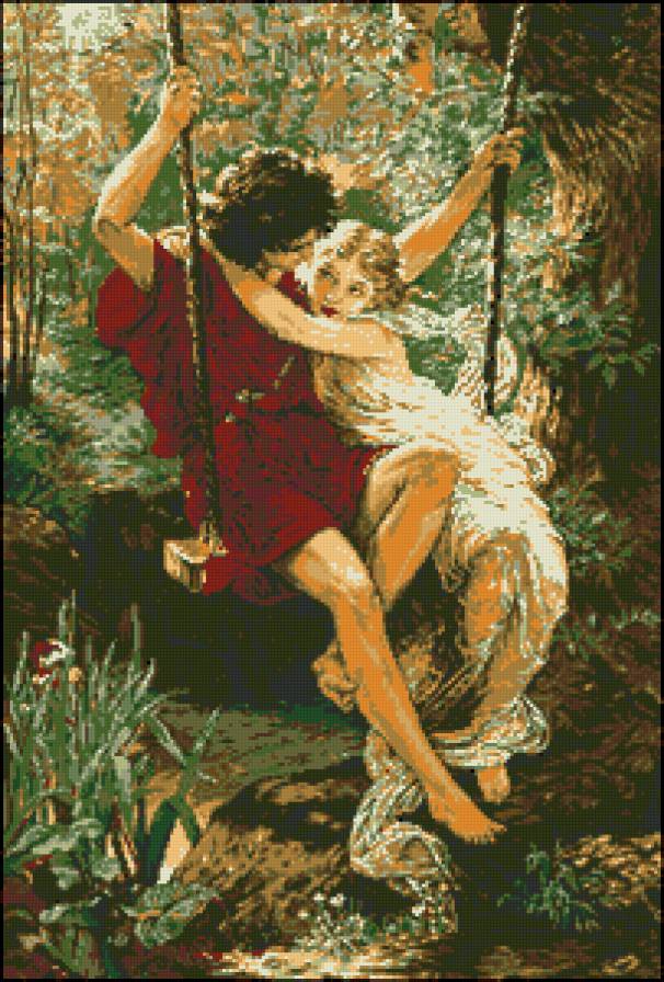 Prima Iubire - романтика, любовь, пара, prima iubire, качели - предпросмотр