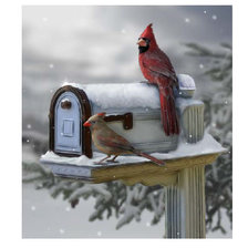 Схема вышивки «снегири»