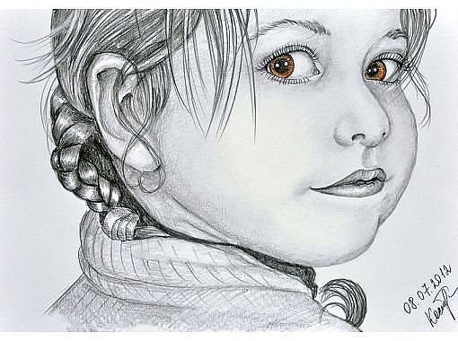 девочка - дети графика - оригинал