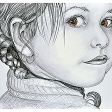 Схема вышивки «девочка»