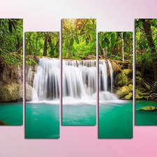 Схема вышивки «полиптих- водопад»