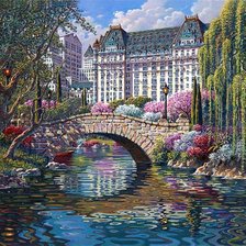 Схема вышивки «Италия ,канал»