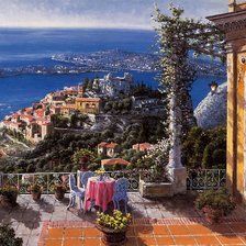 Схема вышивки «терраса с видом на море»