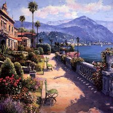 Схема вышивки «набережная»