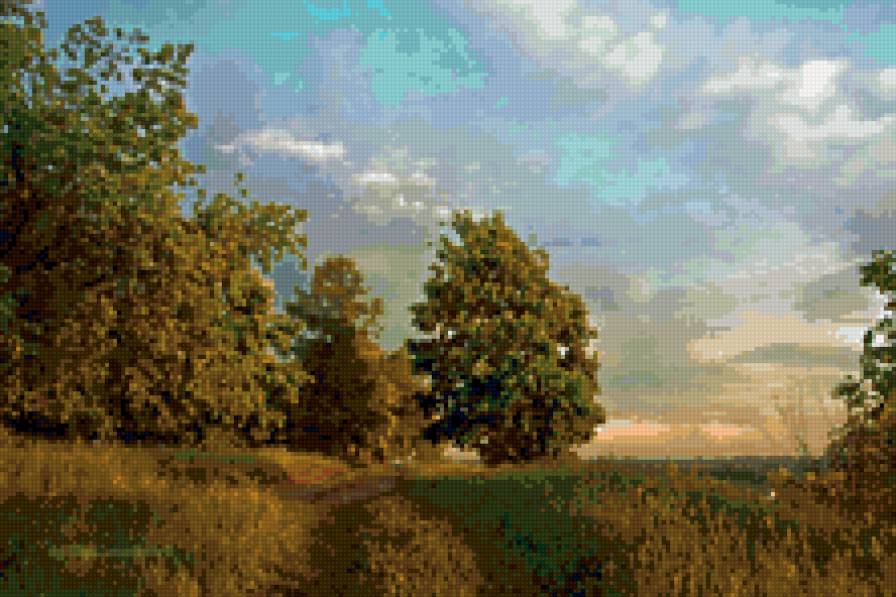 Летний пейзаж - пейзаж, природа, лес, тропа, поляна - предпросмотр