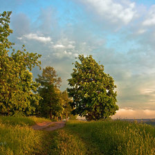 Схема вышивки «Летний пейзаж»