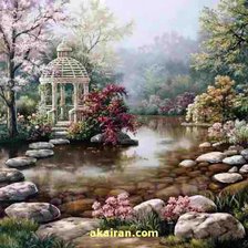 Схема вышивки «Беседка»