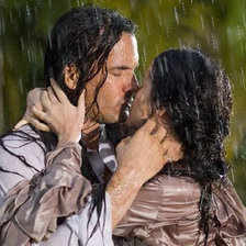 Схема вышивки «поцелуй под дождем»