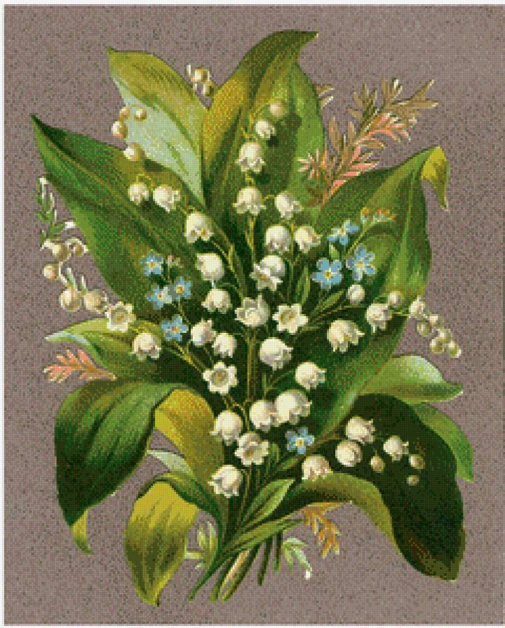 серия "ландыши" - цветы.ландыши. - предпросмотр