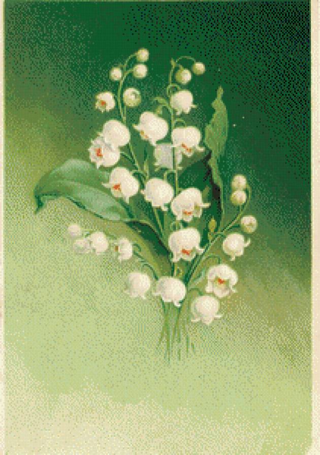 серия "ландыши" - цветы.ландыши. - предпросмотр