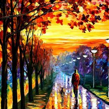 Схема вышивки «прогулка в парке»