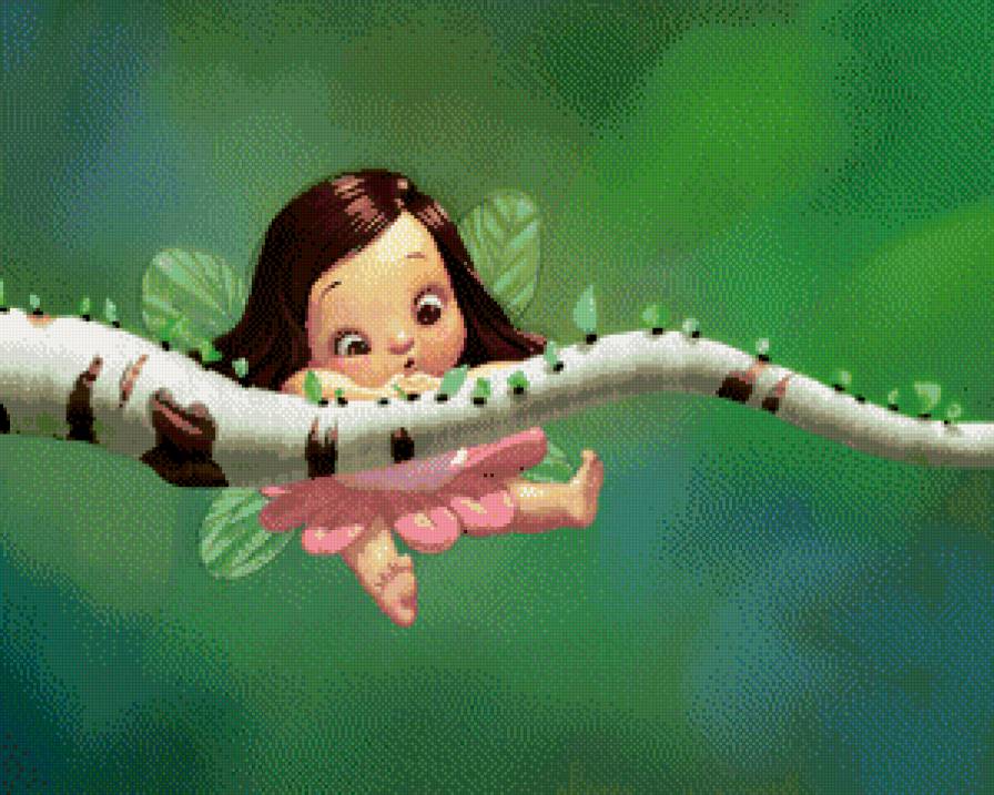 девочка на дереве - предпросмотр