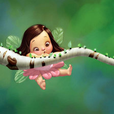 девочка на дереве