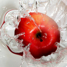 Схема вышивки «Яблоко в воде»